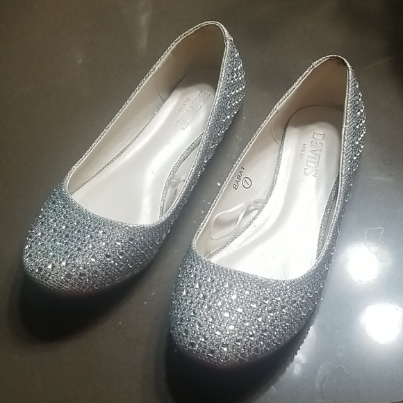 David's Bridal Shoes - 💕Super Sparkly David's Bridal Flats💕
